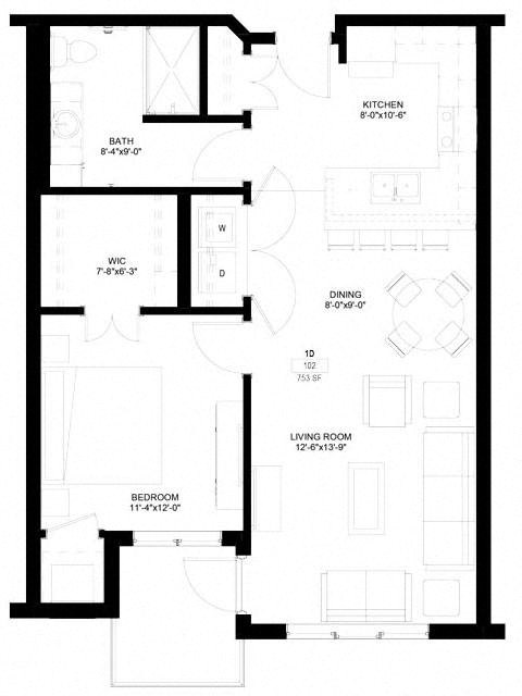 1D at The Legends of Columbia Heights 55+ Living, Columbia Heights, MN