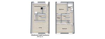 Lonnie Adkins Court_2 Bedroom Floor Plan