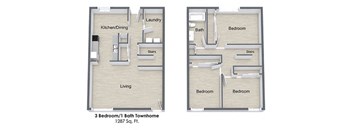 Lonnie Adkins Court_3 Bedroom Floor Plan