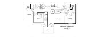 Madison Pointe_3 Bedroom Floor Plan