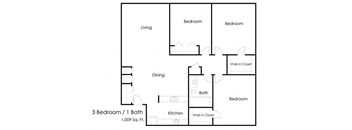 Maryland Park_3 Bedroom Floor Plan