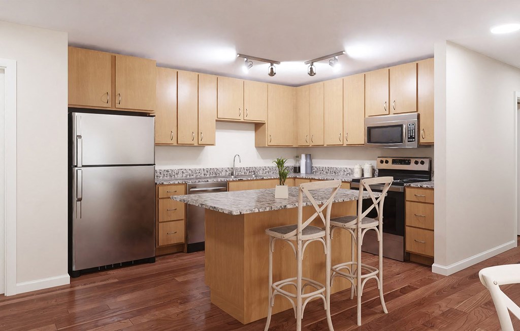 Dominium-Matlock Flats-14 Kitchen Rendering 2BD