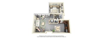 1 Bedroom Floor Plan