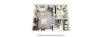 1 Bedroom Floor Plan
