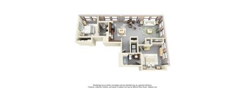 2 Bedroom Floor Plan