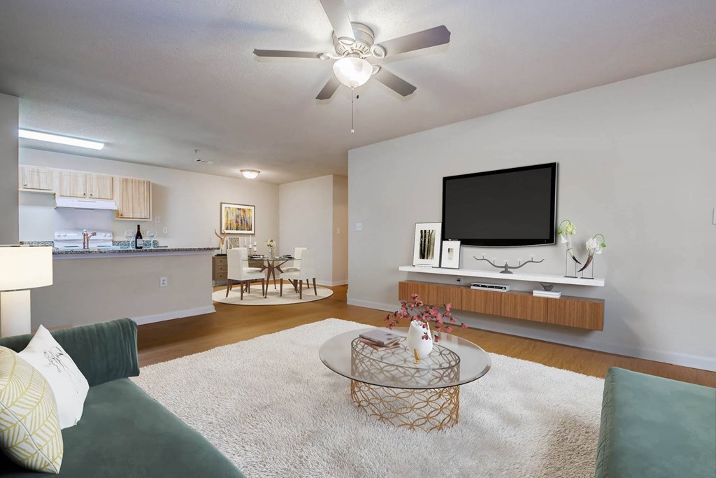 Mill Creek_Model Apartment Living Room