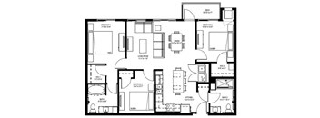 Millberry_3 Bedroom Floor Plan