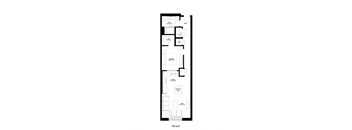 Millworks_1 Bedroom Floor Plan