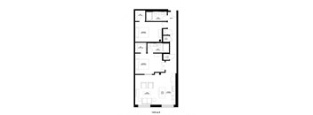 Millworks_2 Bedroom Floor Plan