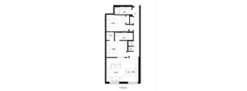Millworks_2 Bedroom Floor Plan