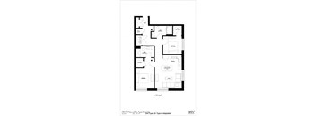 Millworks_2 Bedroom Floor Plan
