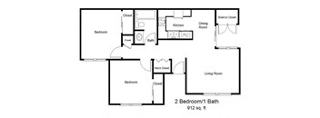 Mountain View_2 Bedroom Floor Plan
