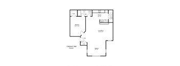 Nassau Bay_1 Bedroom Floor Plan