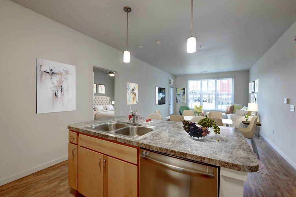 North Range Crossings_Model Apartment Living Room