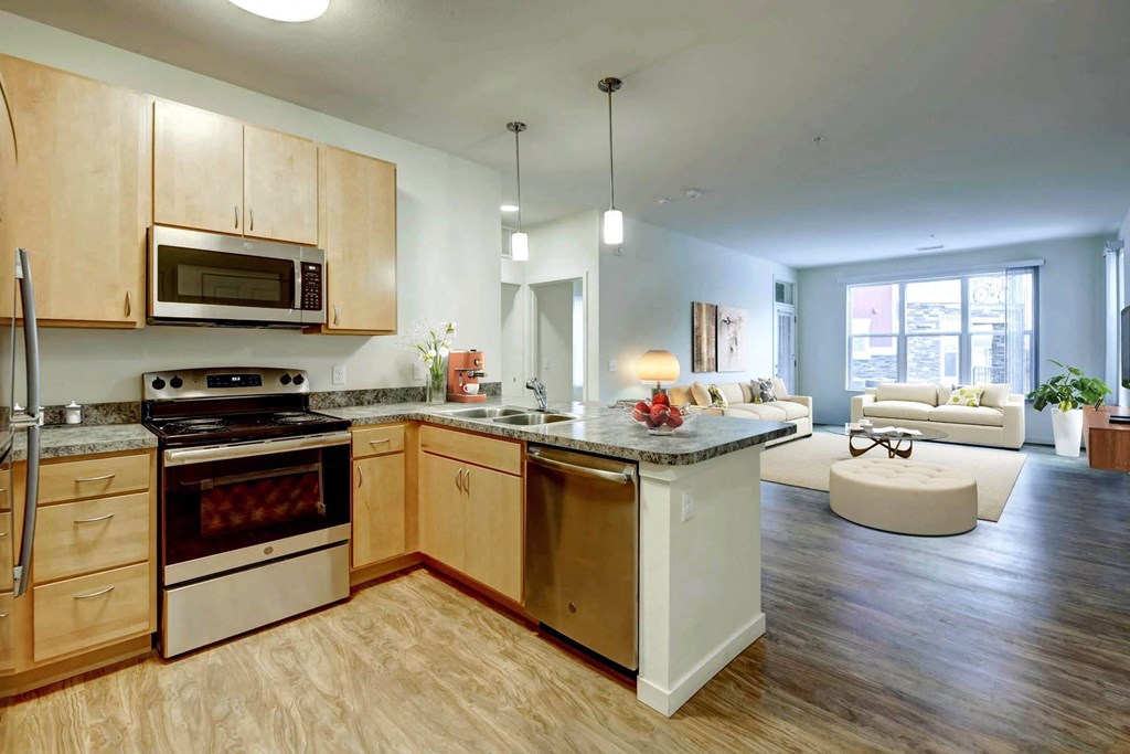 North Range Crossings_Model Apartment Kitchen