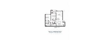 North Range Crossings_2 Bedroom Floor Plan