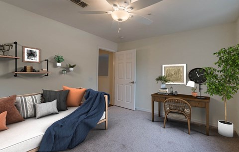 Oaks at New Hope_Model Bedroom