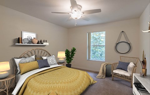 Oaks at New Hope_Model Bedroom