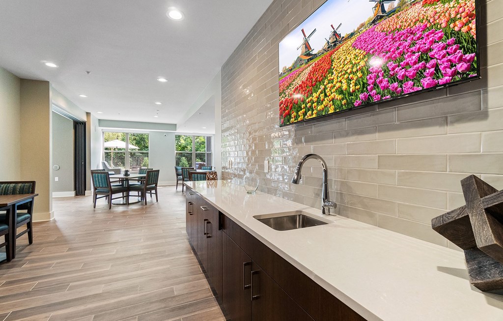 Cards and Crafts Room at Oaks Landing 55+ Apartments, New Brighton, MN