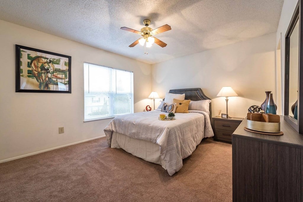 Bedroom With Ceiling Fan Bedroom With Ceiling Fan at Olive Branch Townhomes, Batavia, 45103