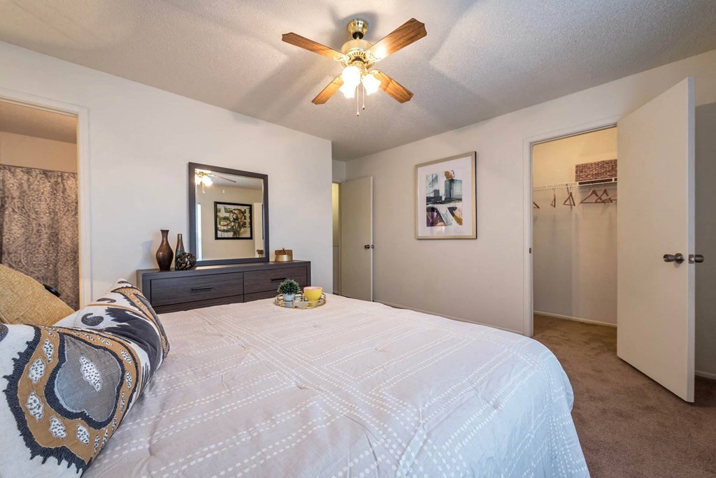Bedroom With Closet at Olive Branch Townhomes, Batavia, OH 
