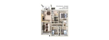 3 bedroom floor plan