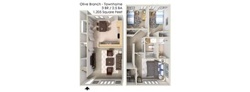 3 bedroom floor plan