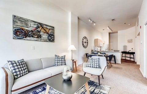 Dominium-Park Avenue West-Model Living Room at Park Avenue West, Colorado, 80205