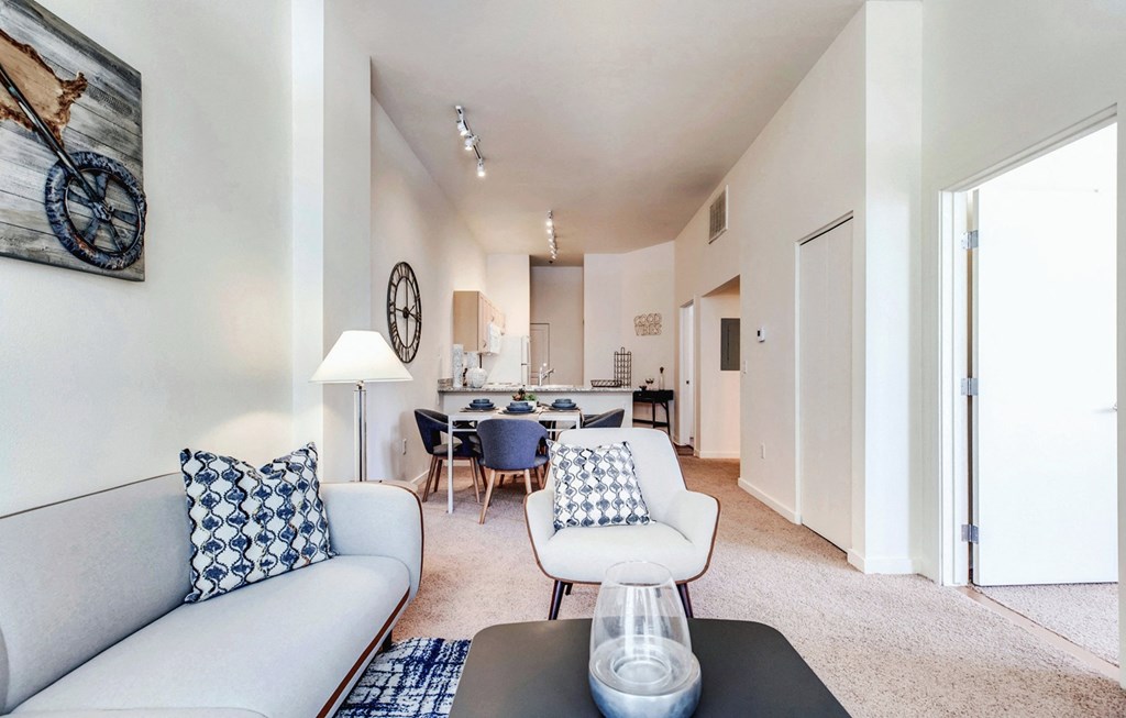 Dominium-Park Avenue West-Model Living Room at Park Avenue West, Denver, 80205