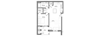 Preserve at Highland Ridge_1 Bedroom Floor Plan