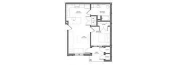 Preserve at Highland Ridge_2 Bedroom Floor Plan