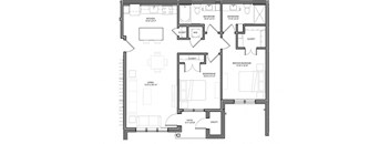 Preserve at Highland Ridge_2 Bedroom Floor Plan