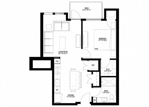 1 bed 1 bath at Preserve at Shady Oak Apartments, Minnesota, 55343