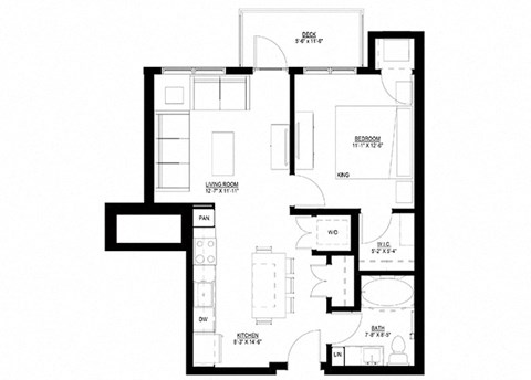 1 bed 1 bath E at Preserve at Shady Oak Apartments, Minnetonka , 55343