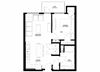 Preserve at Shady Oak_1 Bedroom Floor Plan