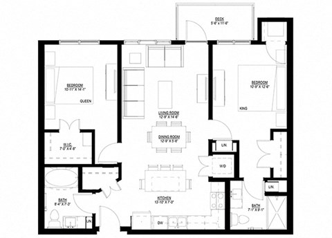 2 bed 2 bath at Preserve at Shady Oak Apartments, Minnetonka , MN 55343