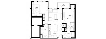 Preserve at Shady Oak_2 Bedroom Floor Plan