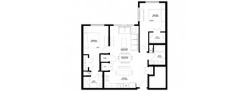 Preserve at Shady Oak_2 Bedroom Floor Plan