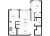 Preserve at Shady Oak_2 Bedroom Floor Plan