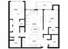 Preserve at Shady Oak_2 Bedroom Floor Plan