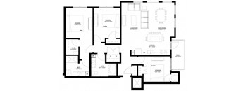 Preserve at Shady Oak_3 Bedroom Floor Plan