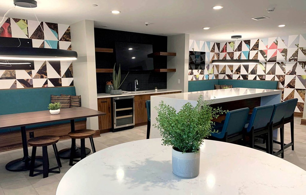 Community room area with couch at Preserve at Shady Oak Apartments, Minnetonka , MN 55343