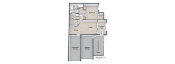 Quail Chase_1 Bedroom Floor Plan