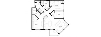 River North_3 Bedroom Floor Plan