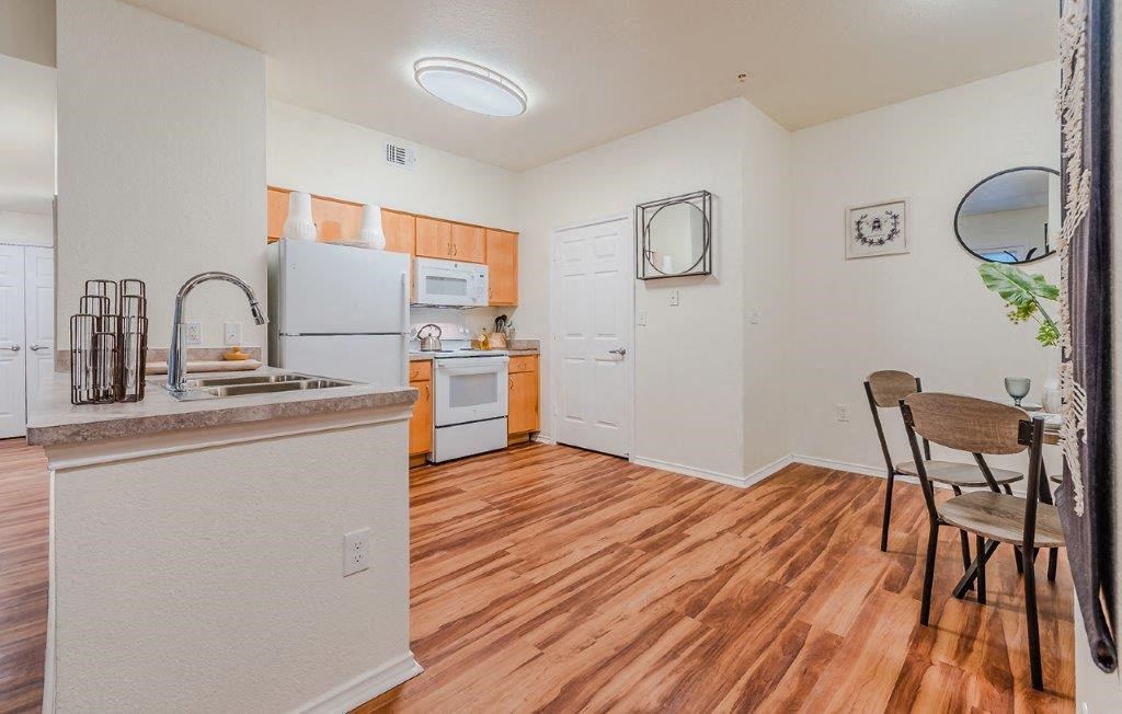 Dominium-Riverstation-New Model Kitchen and Dining Room at Riverstation, Denver