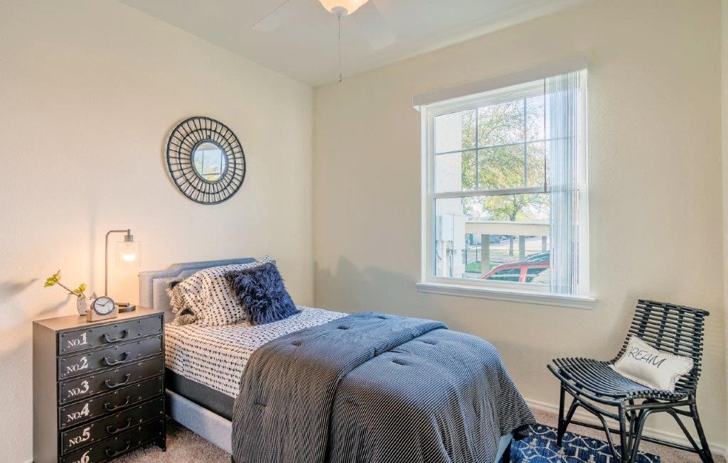 Dominium-Riverstation-Model Bedroom at Riverstation, Denver