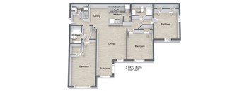 Riverstock_3 Bedroom Floor Plan