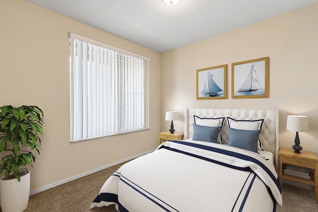 Bedroom at Sandpiper Glen 62+ Apartments, Orlando, Florida