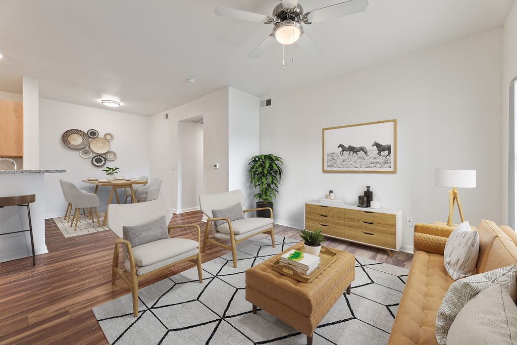 Couch at Sandy Creek Apartments, Bryan