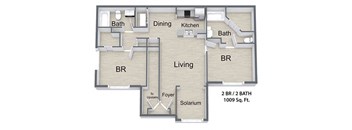 Sawyer Estates_2 Bedroom Floor Plan